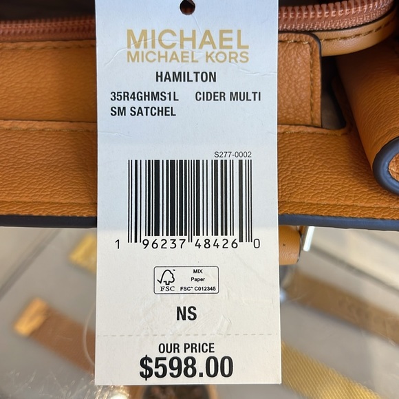 Michael Kors Hamilton Small Satchel Shoulder Crossbody Bag 
Cider Multi COLOR - Picture 13 of 16